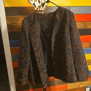 Dana Buchman Black and Gold Blazer